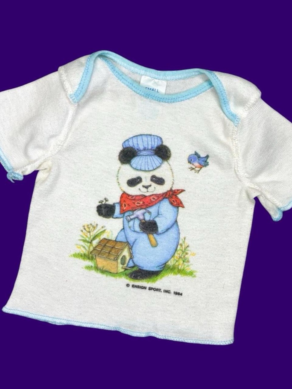 Vintage 80’s Curity Baby SZ (4-9M) Panda Bear Graphic T-Shirt